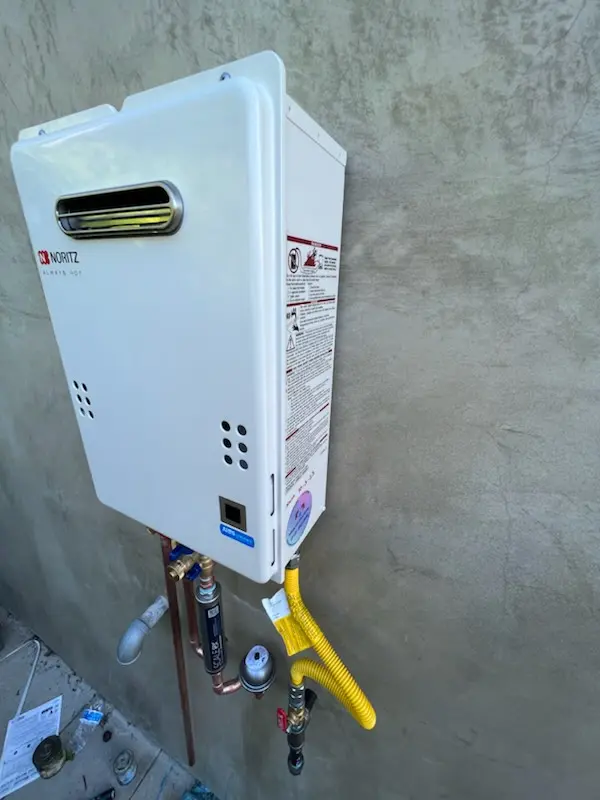 Tankless water heater installation for Greenspring homes